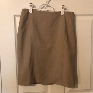 Khaki pencil skirt